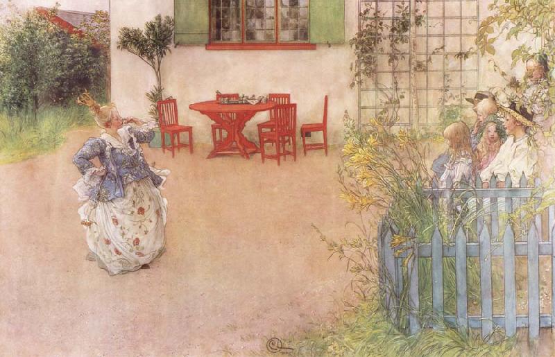 Carl Larsson Lisbeth Playing the Wicked Princess